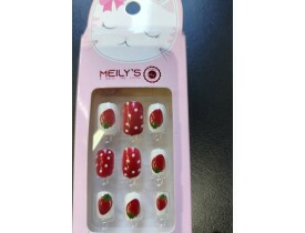 Kit com 12 Unhas Autocolantes Kids Meilys