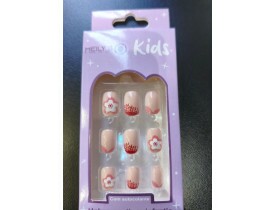 Kit com 12 Unhas Autocolantes Kids Meilys