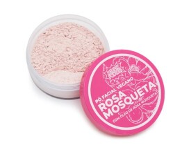 Pó Translúcido Facial Vegano Rosa Mosqueta Super Poderes