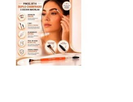 Pincel Profissional para Sobrancelhas Duplo BT14 Macrilan