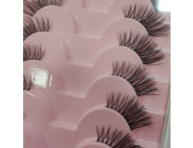 Cartela com 10 Pares de Cilios Postiços Canto JA2506