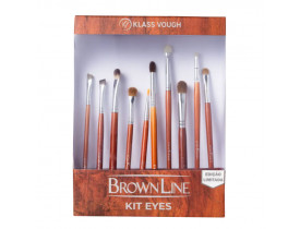 Kit de Pincéis Brown Line Kit Eyes KlassVough