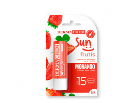 Protetor Solar Labial Frutis FPS 15 Morango DermaChem