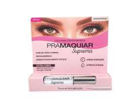 Cola Cílios Postiços Suprema Extra forte - Sem Látex - Pramaquiar