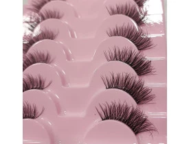 Cartela com 10 Pares de Cilios Postiços Canto JA2505