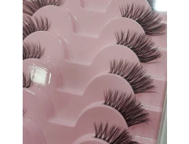 Cartela com 10 Pares de Cilios Postiços Canto JA2506